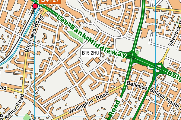 Oasis Academy Woodview map (B15 2HU) - OS VectorMap District (Ordnance Survey)