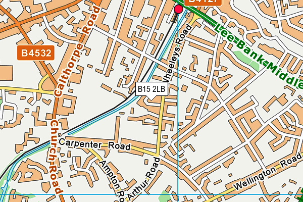 B15 2LB map - OS VectorMap District (Ordnance Survey)