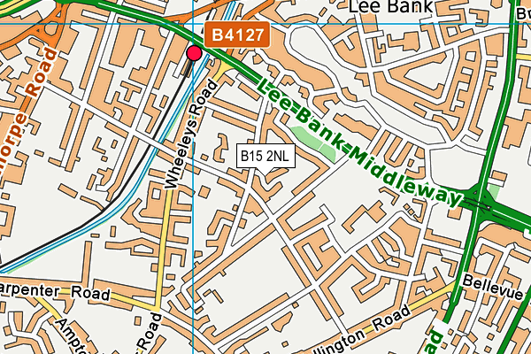 B15 2NL map - OS VectorMap District (Ordnance Survey)