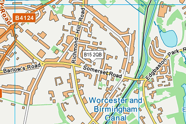 B15 2QB map - OS VectorMap District (Ordnance Survey)