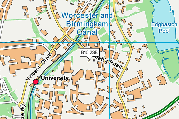 B15 2SB map - OS VectorMap District (Ordnance Survey)