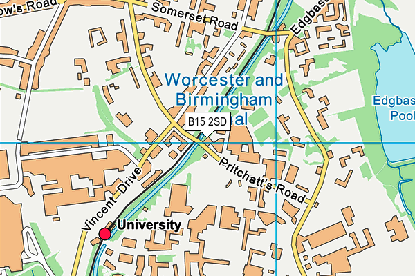 B15 2SD map - OS VectorMap District (Ordnance Survey)