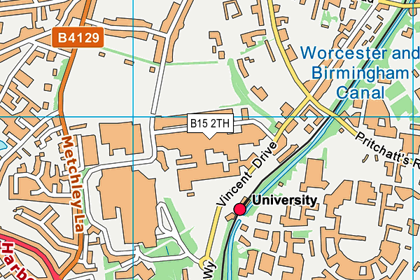 Morris Centre Club map (B15 2TH) - OS VectorMap District (Ordnance Survey)