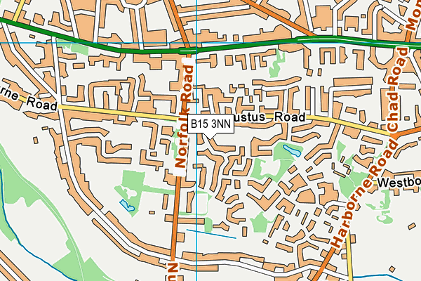 B15 3NN map - OS VectorMap District (Ordnance Survey)