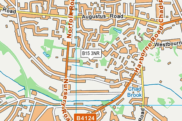 B15 3NR map - OS VectorMap District (Ordnance Survey)