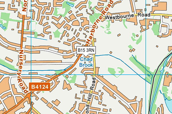 B15 3RN map - OS VectorMap District (Ordnance Survey)