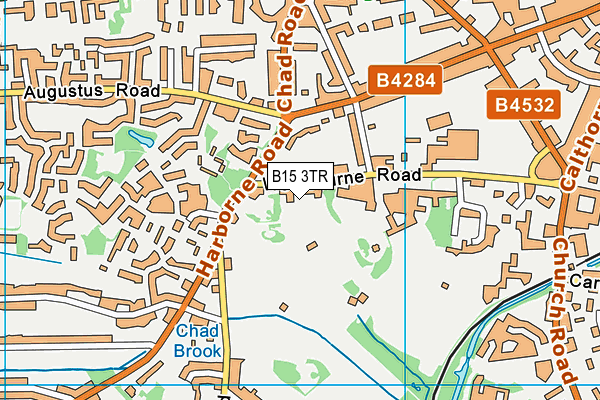 Edgbaston Archery And Lawn Tennis Society map (B15 3TR) - OS VectorMap District (Ordnance Survey)