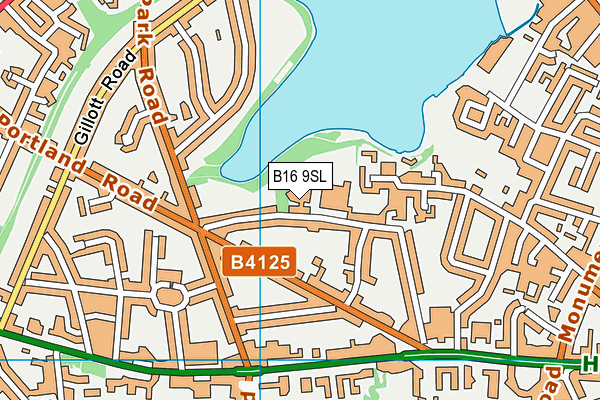 St Paul's School for Girls map (B16 9SL) - OS VectorMap District (Ordnance Survey)