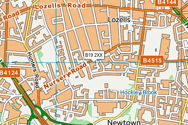 B19 2XX map - OS VectorMap District (Ordnance Survey)