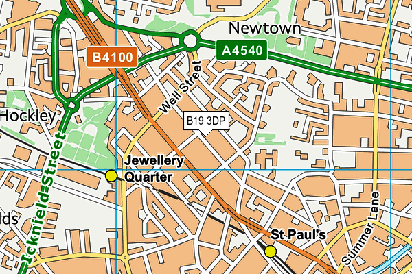 B19 3DP map - OS VectorMap District (Ordnance Survey)