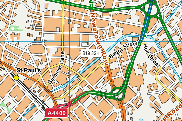 B19 3SH map - OS VectorMap District (Ordnance Survey)