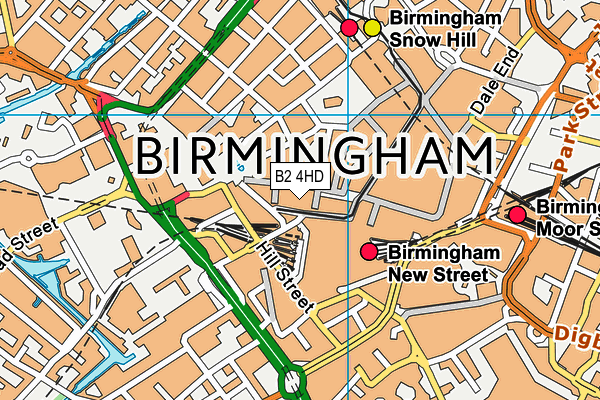 Reviva Health Club For Women (Birmingham) (Closed) map (B2 4HD) - OS VectorMap District (Ordnance Survey)