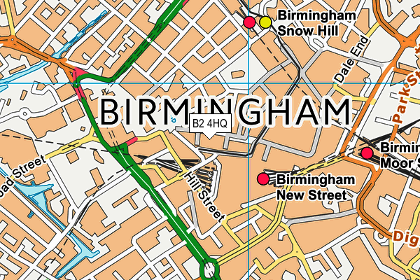 B2 4HQ map - OS VectorMap District (Ordnance Survey)