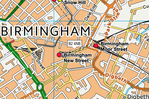 B2 4NB map - OS VectorMap District (Ordnance Survey)