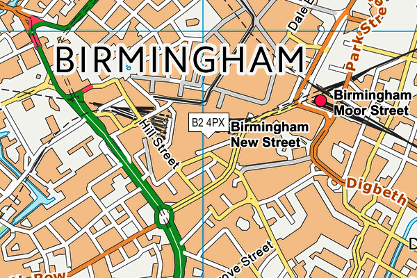 B2 4PX map - OS VectorMap District (Ordnance Survey)