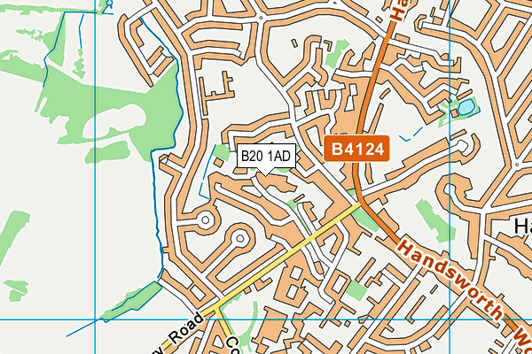 B20 1AD map - OS VectorMap District (Ordnance Survey)