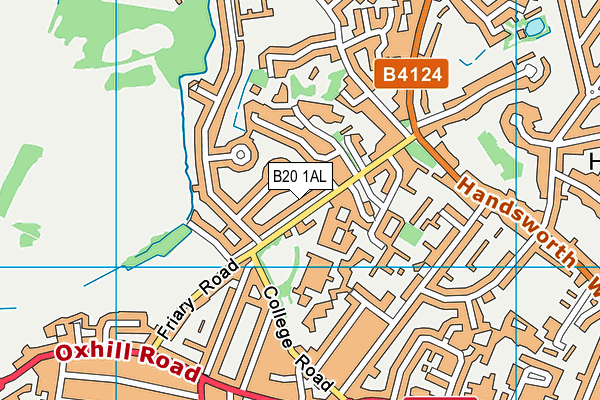 B20 1AL map - OS VectorMap District (Ordnance Survey)