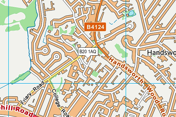 B20 1AQ map - OS VectorMap District (Ordnance Survey)