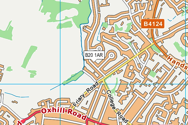 B20 1AR map - OS VectorMap District (Ordnance Survey)