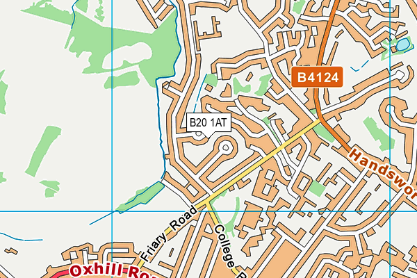 B20 1AT map - OS VectorMap District (Ordnance Survey)