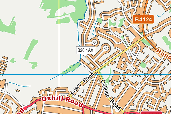 B20 1AX map - OS VectorMap District (Ordnance Survey)
