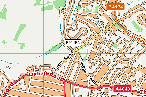 B20 1BA map - OS VectorMap District (Ordnance Survey)