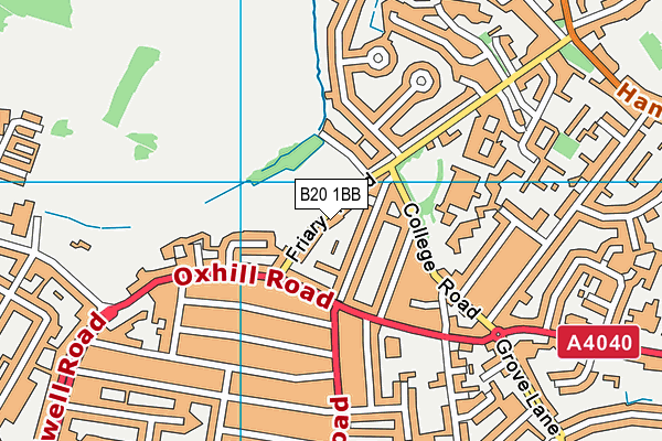 B20 1BB map - OS VectorMap District (Ordnance Survey)