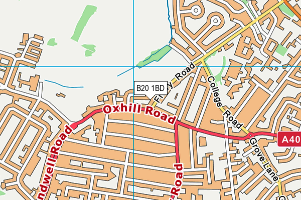 B20 1BD map - OS VectorMap District (Ordnance Survey)