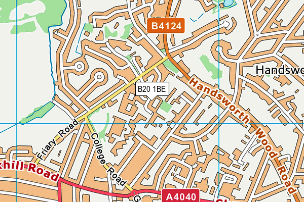 B20 1BE map - OS VectorMap District (Ordnance Survey)