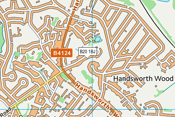 B20 1BJ map - OS VectorMap District (Ordnance Survey)