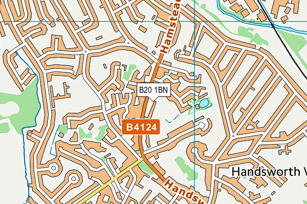 B20 1BN map - OS VectorMap District (Ordnance Survey)