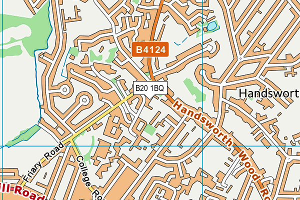 B20 1BQ map - OS VectorMap District (Ordnance Survey)