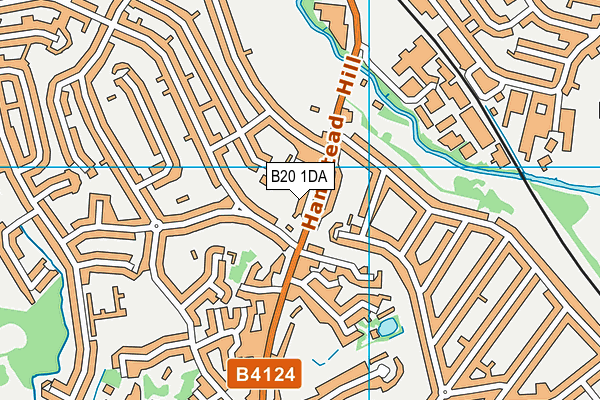 B20 1DA map - OS VectorMap District (Ordnance Survey)