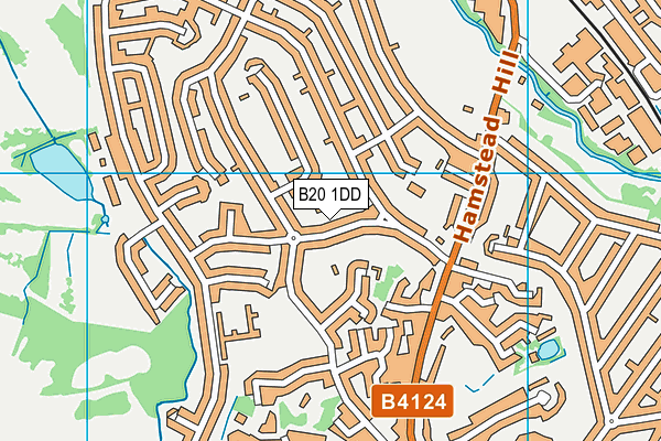 B20 1DD map - OS VectorMap District (Ordnance Survey)