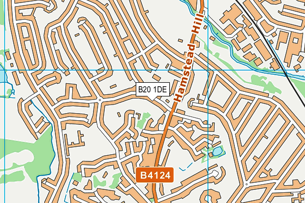 B20 1DE map - OS VectorMap District (Ordnance Survey)
