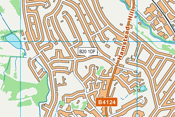 B20 1DF map - OS VectorMap District (Ordnance Survey)