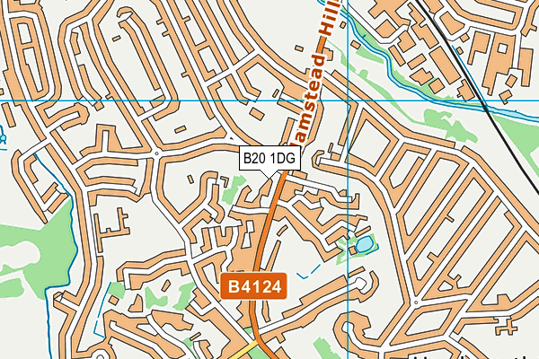 B20 1DG map - OS VectorMap District (Ordnance Survey)