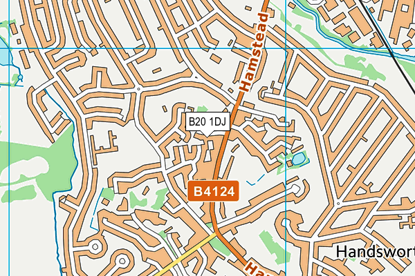 B20 1DJ map - OS VectorMap District (Ordnance Survey)