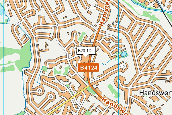 B20 1DL map - OS VectorMap District (Ordnance Survey)
