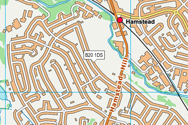 B20 1DS map - OS VectorMap District (Ordnance Survey)
