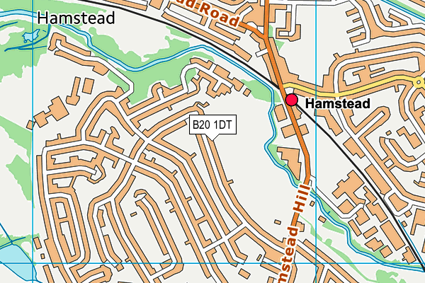 B20 1DT map - OS VectorMap District (Ordnance Survey)
