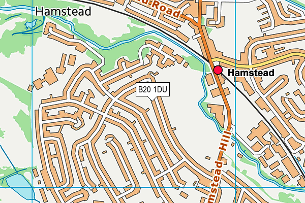 B20 1DU map - OS VectorMap District (Ordnance Survey)