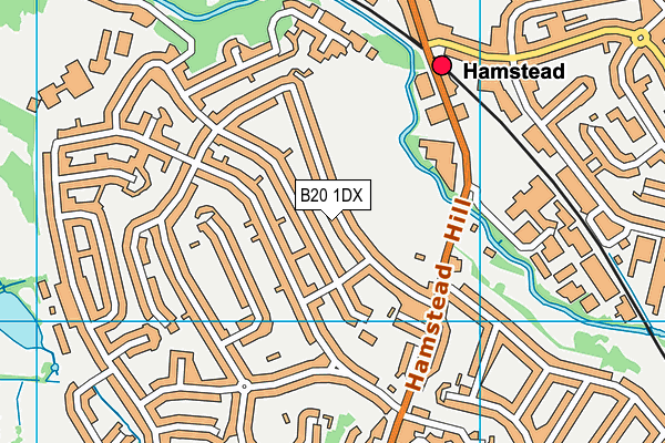 B20 1DX map - OS VectorMap District (Ordnance Survey)