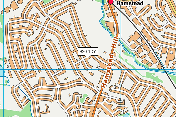 B20 1DY map - OS VectorMap District (Ordnance Survey)