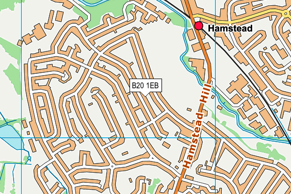 B20 1EB map - OS VectorMap District (Ordnance Survey)