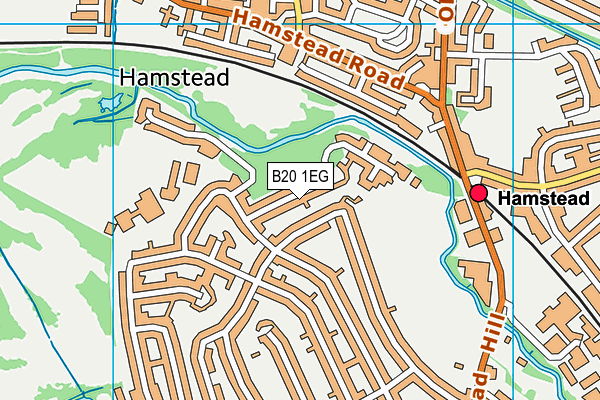 B20 1EG map - OS VectorMap District (Ordnance Survey)