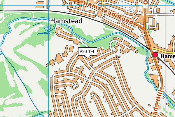 B20 1EL map - OS VectorMap District (Ordnance Survey)