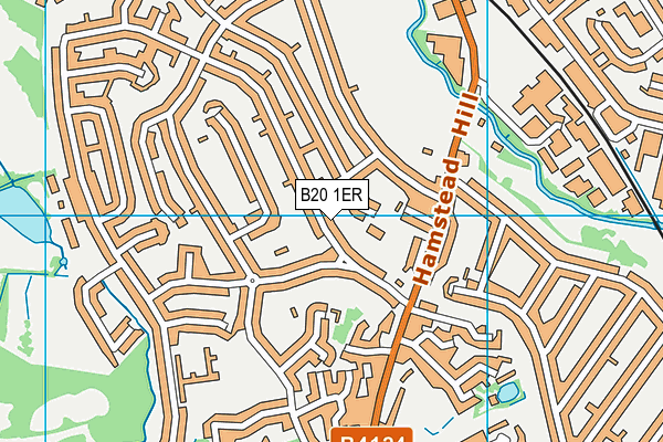 B20 1ER map - OS VectorMap District (Ordnance Survey)