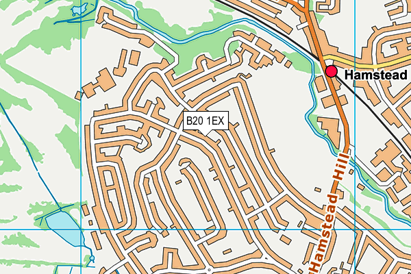 B20 1EX map - OS VectorMap District (Ordnance Survey)