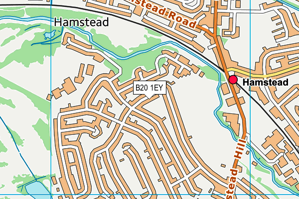 B20 1EY map - OS VectorMap District (Ordnance Survey)